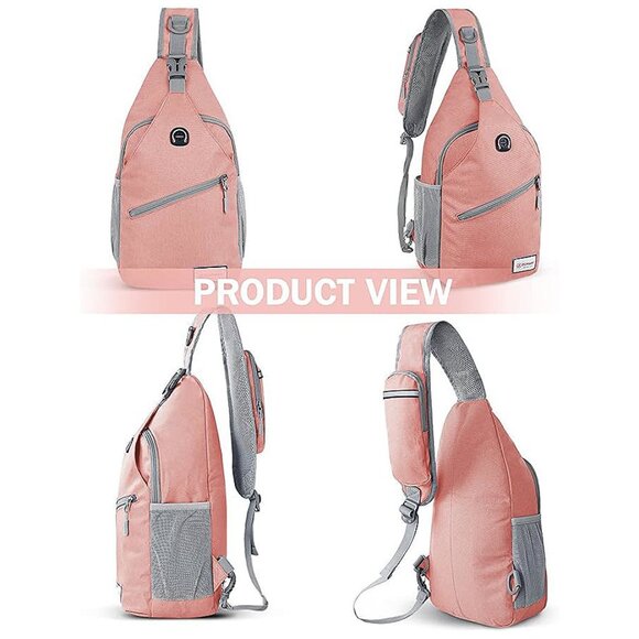 Sling Bag for Women Men:Small Crossbody Sling Backpack - Mini Pink(new) - Picture 6 of 8